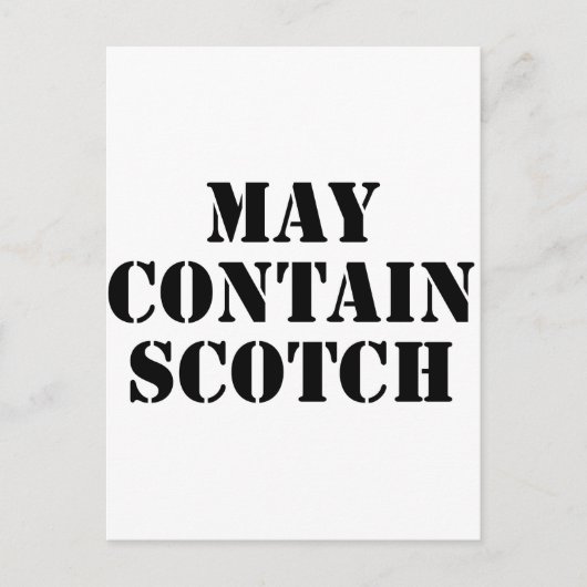 Kan Scotch bevatten Briefkaart (Voorkant)