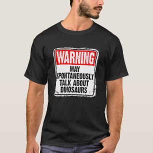 Kan spontaan praten over dinosaurussen Paleontolog T-shirt