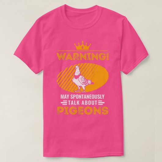 Kan spontaan praten over Pigeons Taube 1 T-shirt (Design voorkant)