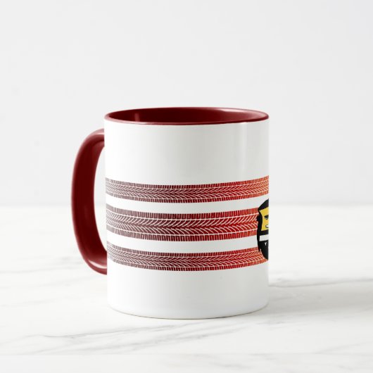 Kan Spyder "Tread"-Mok, beker of stein zijn Mok (Voorkant links)