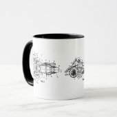 Kan spyder zijn in de Mok met drie diagrammen (Voorkant links)