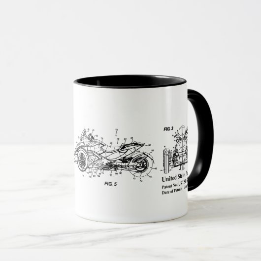 Kan spyder zijn in de Mok met drie diagrammen (Voorkant rechts)