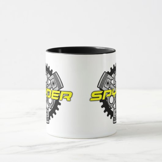 Kan spyder zijn met Mok met drie pompen (Midden)