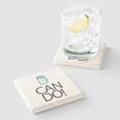 kan stenen onderzetter (Zijkant)