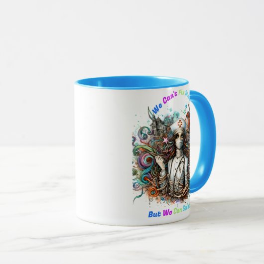 Kan Stompzinnig niet oplossen: Helende Harmonie Mok (Voorkant rechts)