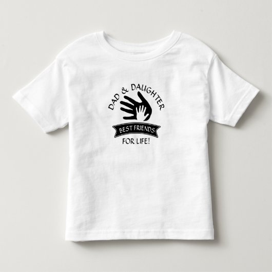 Kan tekst bewerken, beste vrienden van papa, hande kinder shirts (Voorkant)