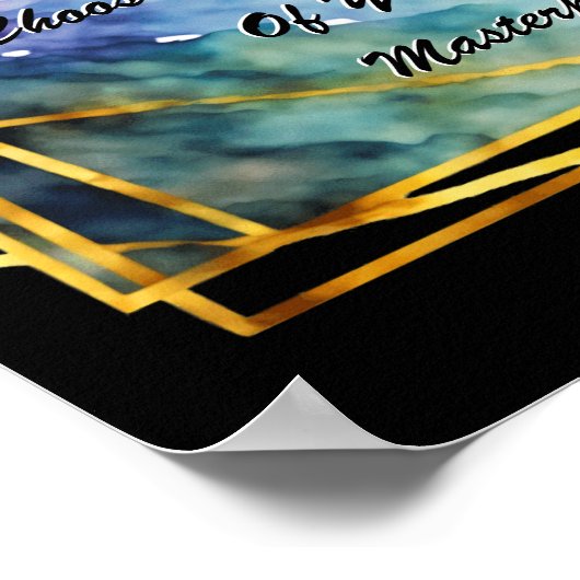 Kan tekst veranderen, het canvas van het leven is poster (Hoek)