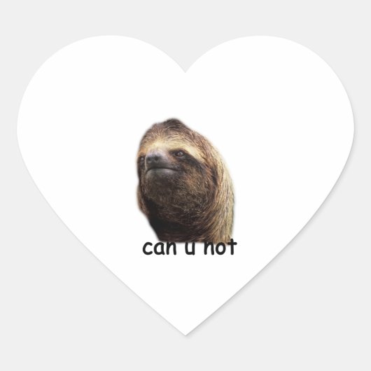 Kan u geen sleuf hart sticker (Voorkant)