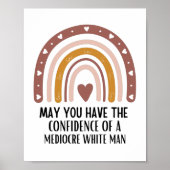 kan u het vertrouwen van een middelmatig wit man h poster (Voorkant)