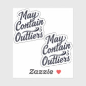Kan Uitschieters Bevatten Vinyl Sticker (Vel)