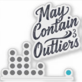 Kan Uitschieters Bevatten Vinyl Sticker (met Grafi (Voorkant)