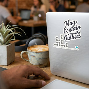 Kan Uitschieters Bevatten Vinyl Sticker (met Grafi