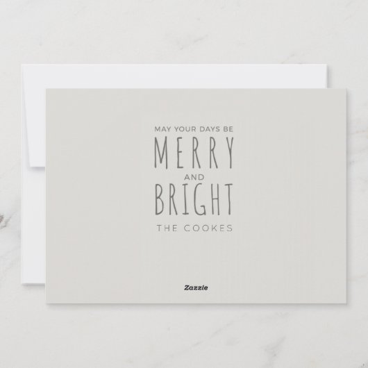 KAN UW DAGEN MERRY EN BRIGHT ZIJN FEESTDAGENKAART (Achterkant)