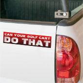 KAN UW GOLFWAGEN DAT DOEN BUMPERSTICKER (Op Truck)