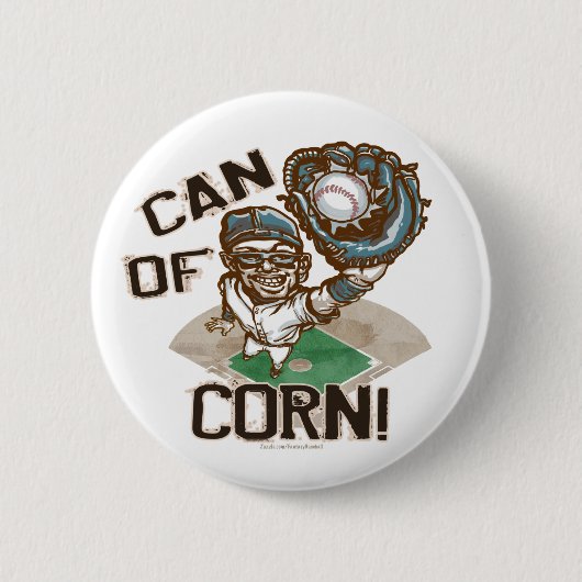 Kan van Corn! Knoop Ronde Button 5,7 Cm (Voorkant)