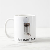 Kan van wormen koffiemok (Links)