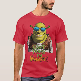 Kan vandaag niet Ik zit onder water Shrek Vintage  T-shirt
