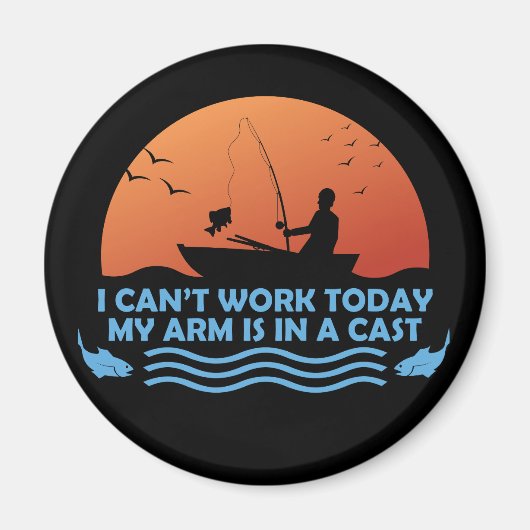 Kan vandaag niet werken mijn arm is in een gegoten magneet (Voorkant)