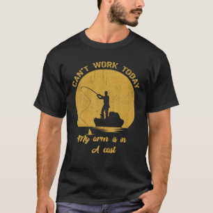 Kan vandaag niet werken mijn arm is in een gegoten t-shirt