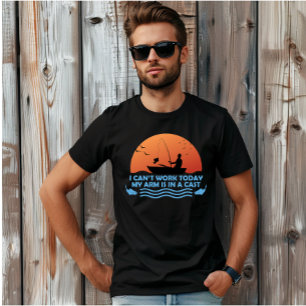 Kan vandaag niet werken mijn arm is in een gegoten t-shirt