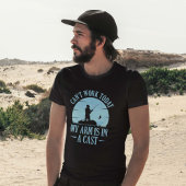 Kan vandaag niet werken mijn arm is in een gegoten t-shirt