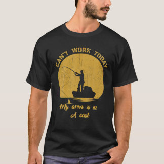 Kan vandaag niet werken mijn arm is in een gegoten t-shirt
