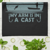 Kan vandaag niet werken mijn arm is in een gegoten theedoek (Gevouwen)