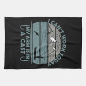 Kan vandaag niet werken mijn arm is in een gegoten theedoek (Horizontaal)