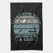 Kan vandaag niet werken mijn arm is in een gegoten theedoek (Verticaal)