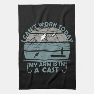 Kan vandaag niet werken mijn arm is in een gegoten theedoek