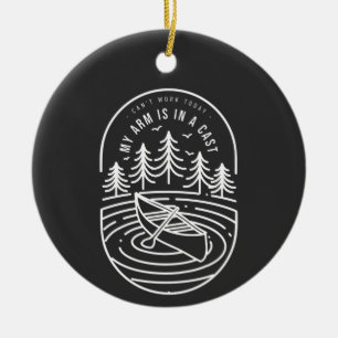 Kan vandaag niet werken mijn arm is in een giet keramisch ornament