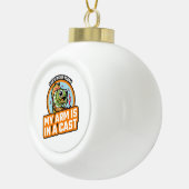Kan vandaag niet werken mijn arm is in een giet keramische bal ornament (Rechts)