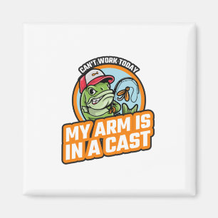 Kan vandaag niet werken mijn arm is in een giet magneet