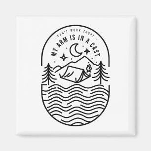 Kan vandaag niet werken mijn arm is in een giet magneet