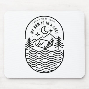 Kan vandaag niet werken mijn arm is in een giet muismat