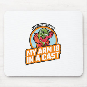 Kan vandaag niet werken mijn arm is in een giet muismat