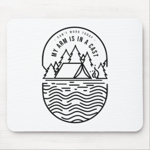 Kan vandaag niet werken mijn arm is in een giet muismat