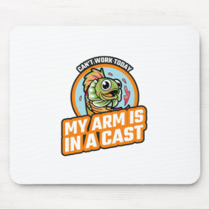 Kan vandaag niet werken mijn arm is in een giet muismat