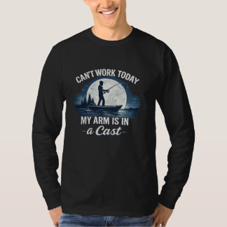 Kan vandaag niet werken – mijn arm zit in het gips t-shirt