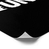 Kan vandaag niet werken, onder par poster (Hoek)