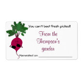 Kan verse groenten Avery Label niet beeten (Voorkant)