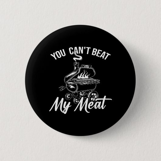 Kan Vlees Bbq Roker Barbecue Grill Pitmaster Niet Ronde Button 5,7 Cm (Voorkant)