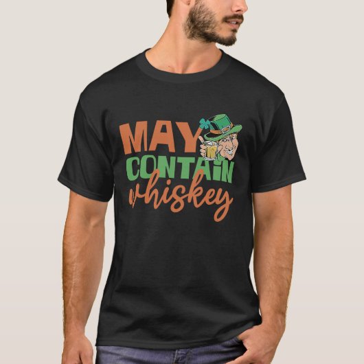 Kan Whiskey St Patricks Day bevatten T-shirt (Voorkant)