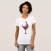 Kan Wijn bevatten, rode T-shirt (Voorkant volledig)