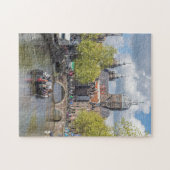 Kanaal Amsterdam en brugpuzzel Legpuzzel (Horizontaal)