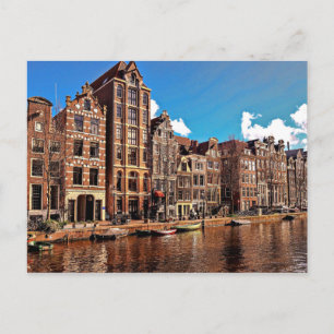 Kanaal Amsterdam, oude stad Briefkaart
