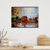 Kanaal bij Rampart, Streetcars 2 Poster (Keuken)