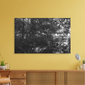 Kanaal, Bute Park, Cardiff Canvas Afdruk (Insitu (Woonkamer))