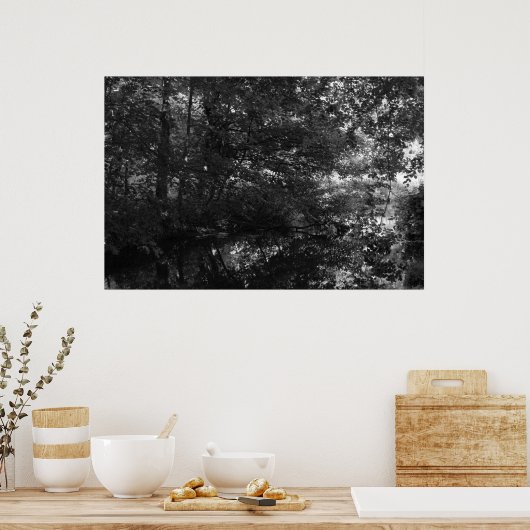 Kanaal, Bute Park, Cardiff Poster (Keuken)