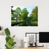 Kanaal - Bute Park, Cardiff Poster (Thuiskantoor)